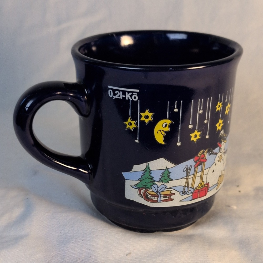 Vintage Munich Christmas Market Mug German Vortwih Hossinger Schierling Cup 0.2L